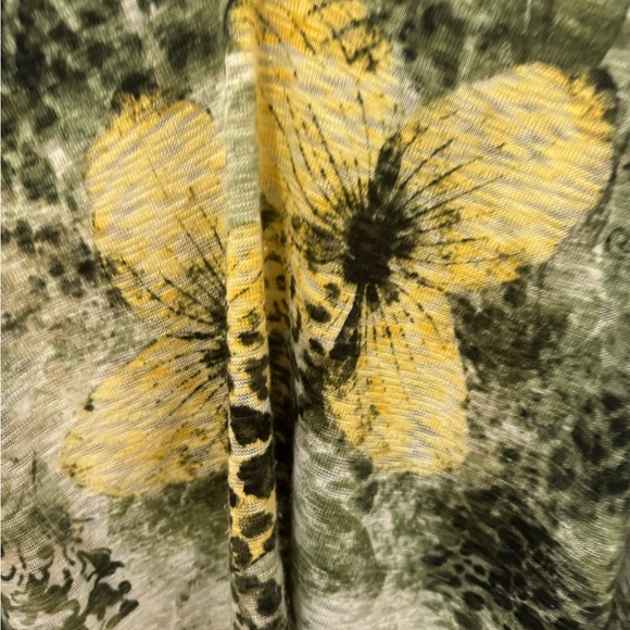 Chico’s Travelers Floral Pullover Cape Size Large / XL - Picture 5 of 5